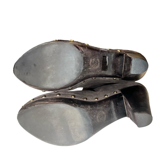 Michael Kors Brown Suede Fur Lined Heeled Boots - Picture 9 of 10